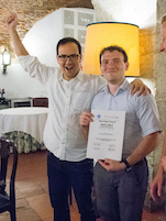 picture of Markel Vigo and Aitor Apaolaza receiving the awards